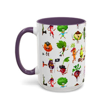 Load image into Gallery viewer, Accent Coffee Mug (11, 15oz) - Pirate Vegetables