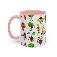Load image into Gallery viewer, Accent Coffee Mug (11, 15oz) - Pirate Vegetables