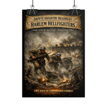 Load image into Gallery viewer, Rolled Posters - 369th Infantry Regiment - Assault across No Man's Land - WWI - Poster
