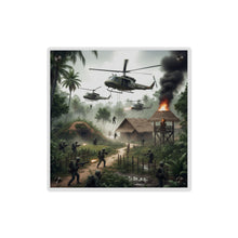 Load image into Gallery viewer, Acrylic Wall Art Panel - Vietnam Village Helicopter Assault
