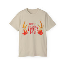Load image into Gallery viewer, Unisex Ultra Cotton Tee - Happy Thanksgiving Day