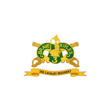 Load image into Gallery viewer, Kiss-Cut Vinyl Decals - Army - 3rd Cavalry Regiment w Br - Ribbon