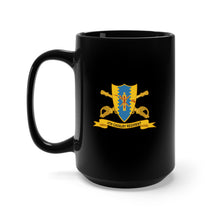 Load image into Gallery viewer, Black Mug 15oz - Army - 4th Cavalry Regiment w Br - Ribbon