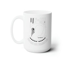 Load image into Gallery viewer, White Ceramic Mug 15oz - Army - POW - MIA - Hat