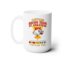 Load image into Gallery viewer, White Ceramic Mug 15oz - RECON TEAM - Recon Team - RT Arkansas - Razor - Vietnam War w VN SVC
