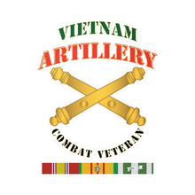 Load image into Gallery viewer, Kiss-Cut Vinyl Decals - Army - Artillery - Vietnam - Combat Vet