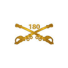 Load image into Gallery viewer, Kiss-Cut Vinyl Decals - Army - 180th Cavalry Regiment Branch wo Txt X 300