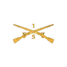 Load image into Gallery viewer, Kiss-Cut Vinyl Decals - Army - 5th Battalion, 1st Infantry Regiment Branch - wo Txt X 300