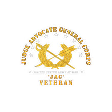 Load image into Gallery viewer, Kiss-Cut Vinyl Decals - Army - JAG Branch Veteran