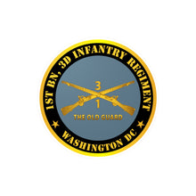 Load image into Gallery viewer, Kiss-Cut Vinyl Decals - Army - 1st Bn 3d Infantry Regiment - Washington DC - The Old Guard w Inf Branch