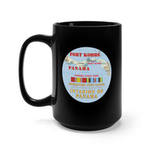 Load image into Gallery viewer, Black Mug 15oz - Just Cause - Ft Kobbe - CZ w Map w Svc Ribbons X 300