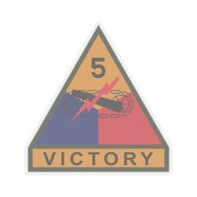 Load image into Gallery viewer, Kiss-Cut Stickers - SSI - 5th Armored Division w Name Tape
