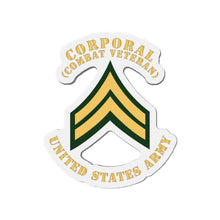 Load image into Gallery viewer, Die-Cut Magnets -SSI -Army - Corporal - CPL - Combat Veteran - Flat X 300