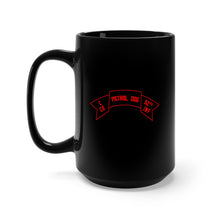 Load image into Gallery viewer, Black Mug 15oz - Army - C Co 52nd Infantry - Patrol Dog - Scroll wo Txt