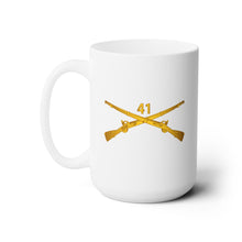 Load image into Gallery viewer, White Ceramic Mug 15oz - Army - 41st Infantry Regiment wo Txt
