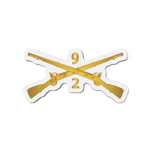 Load image into Gallery viewer, Die-Cut Magnets - Army - 2nd Bn 9th Infantry Regiment - Branch wo Txt X 300