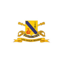 Load image into Gallery viewer, Kiss-Cut Vinyl Decals - Army - 14th Cavalry Regiment w Br - Ribbon