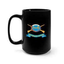 Load image into Gallery viewer, Black Mug 15oz - 49th Infantry Division - HQ Headquarters - w Br - DUI - Ribbon X 300