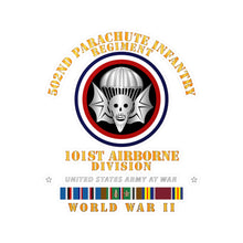 Load image into Gallery viewer, Kiss-Cut Vinyl Decals - Army - 502nd PIR 101st Airborne Div - WWII w EUR SVC