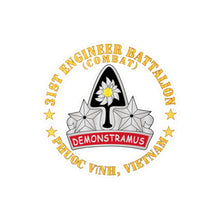 Load image into Gallery viewer, Kiss-Cut Vinyl Decals - Army - 31st Engineer Battalion (Combat) - Phuoc Vinh, Vietnam
