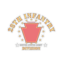 Load image into Gallery viewer, Kiss-Cut Stickers - Army - 28th Infantry Division - Keystone - SSI