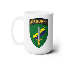 Load image into Gallery viewer, White Ceramic Mug 15oz - SOF - USACAPOC SSI wo Txt