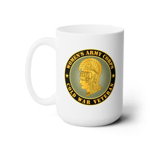 Load image into Gallery viewer, White Ceramic Mug 15oz - Army - Women's Army Corps - Cold War Veteran