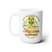 Load image into Gallery viewer, White Ceramic Mug 15oz - Army - Operation Provide Comfort - 18th MP Brigade w COMFORT SVC