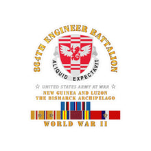 Load image into Gallery viewer, Kiss-Cut Vinyl Decals - Army - 864th Engineer Battalion - WWII w PAC SVC
