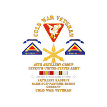 Load image into Gallery viewer, Kiss-Cut Vinyl Decals - Army - Cold War Vet - 46th Artillery Group - Germany - 7th US Army - Missile Branch w COLD SVC