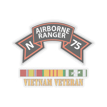Load image into Gallery viewer, Kiss-Cut Stickers - SOF - N Company Scroll - Vietnam Veteran w VN SVC