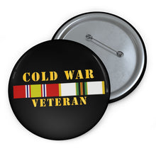 Load image into Gallery viewer, Custom Pin Buttons - Cold War Veteran w COLD SVC