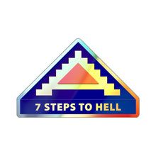 Load image into Gallery viewer, Holographic Die-cut Stickers - 7th United States Army w 7 Steps to Hell