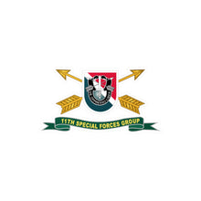 Load image into Gallery viewer, Kiss-Cut Vinyl Decals - Army - 11th Special Forces Group - Flash w Br - Ribbon X 300