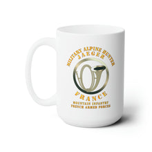 Load image into Gallery viewer, White Ceramic Mug 15oz - France - Military Alpine Hunter