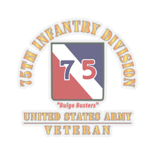Load image into Gallery viewer, Kiss-Cut Stickers - Army - SSI - 75th Infantry Division - Bulge Busters - US Army Veteran X 300