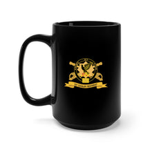 Load image into Gallery viewer, Black Mug 15oz - Army - 1st Cavalry Regiment w Br - Ribbon