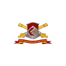Load image into Gallery viewer, Kiss-Cut Vinyl Decals - Army - 49th Field Artillery Battalion w Br - Ribbon