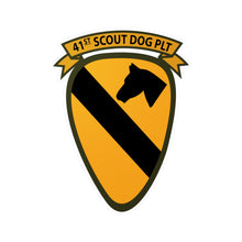 Load image into Gallery viewer, Kiss-Cut Vinyl Decals - Army - 41st Scout Dog Platoon 1st Cav wo Txt