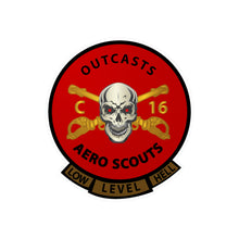 Load image into Gallery viewer, Kiss-Cut Vinyl Decals - Army - C Co 16th Cavalry Regiment Aero Scouts - Vietnam - SSI ONLY X 300