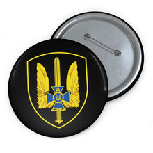 Load image into Gallery viewer, Custom Pin Buttons - Ukraine - Alpha Group - Ukrainian Spetsnaz wo Txt X 300