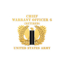 Load image into Gallery viewer, Kiss-Cut Vinyl Decals - Army - Chief Warrant Officer - CW06 - Retired - Flat - Eagle and Bar X 300