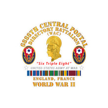 Load image into Gallery viewer, Kiss-Cut Vinyl Decals - Army - 6888th Central Postal Directory Battalion - WWII w EU SVC