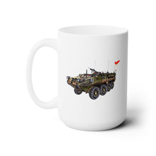Load image into Gallery viewer, White Mug 15oz -Army - 3rd Squadron, 17th Cavalry Regiment Stryker Vehicle wo Txt