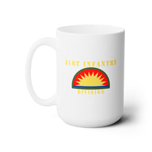 Load image into Gallery viewer, White Ceramic Mug 15oz - Army - 41st Infantry Division X 300 - Hat