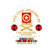 Load image into Gallery viewer, Kiss-Cut Vinyl Decals - Army - 48th Field Artillery Bn- 7th Inf Div - WWII w ARR EXP PAC PHIL SVC