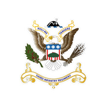 Load image into Gallery viewer, Kiss-Cut Vinyl Decals - Army - Regimental Colors - 3rd Infantry Regimental Colors wo Flag V1