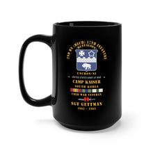 Load image into Gallery viewer, Black Mug 15oz - 2nd Bn (M) 17th Infantry 7th ID - Camp Kaiser Korea - Unchon-Ni X 300