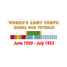 Load image into Gallery viewer, Kiss - Cut Stickers - Army - Womens Army Corps - Korea War Veteran - 1950 - 1953 - WAC - NDSM - KOREA SVC WAR