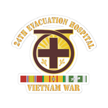 Load image into Gallery viewer, Kiss - Cut Stickers - Army - 24th Evacuation Hospital - Vietnam War w V N SVC X 300